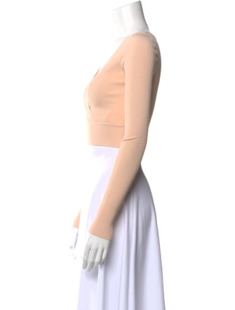 Live The Process V-Neck Long Sleeve Crop Top