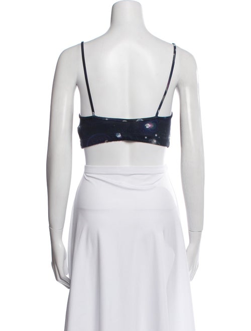 Live The Process + Moon Juice Floral Print Crop Top