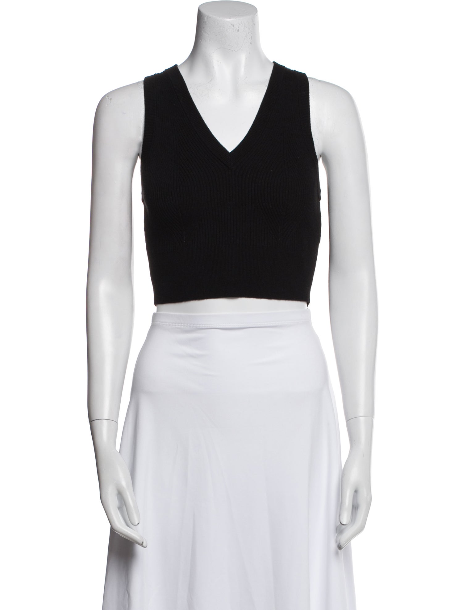 Live The Process V-Neck Sleeveless Crop Top