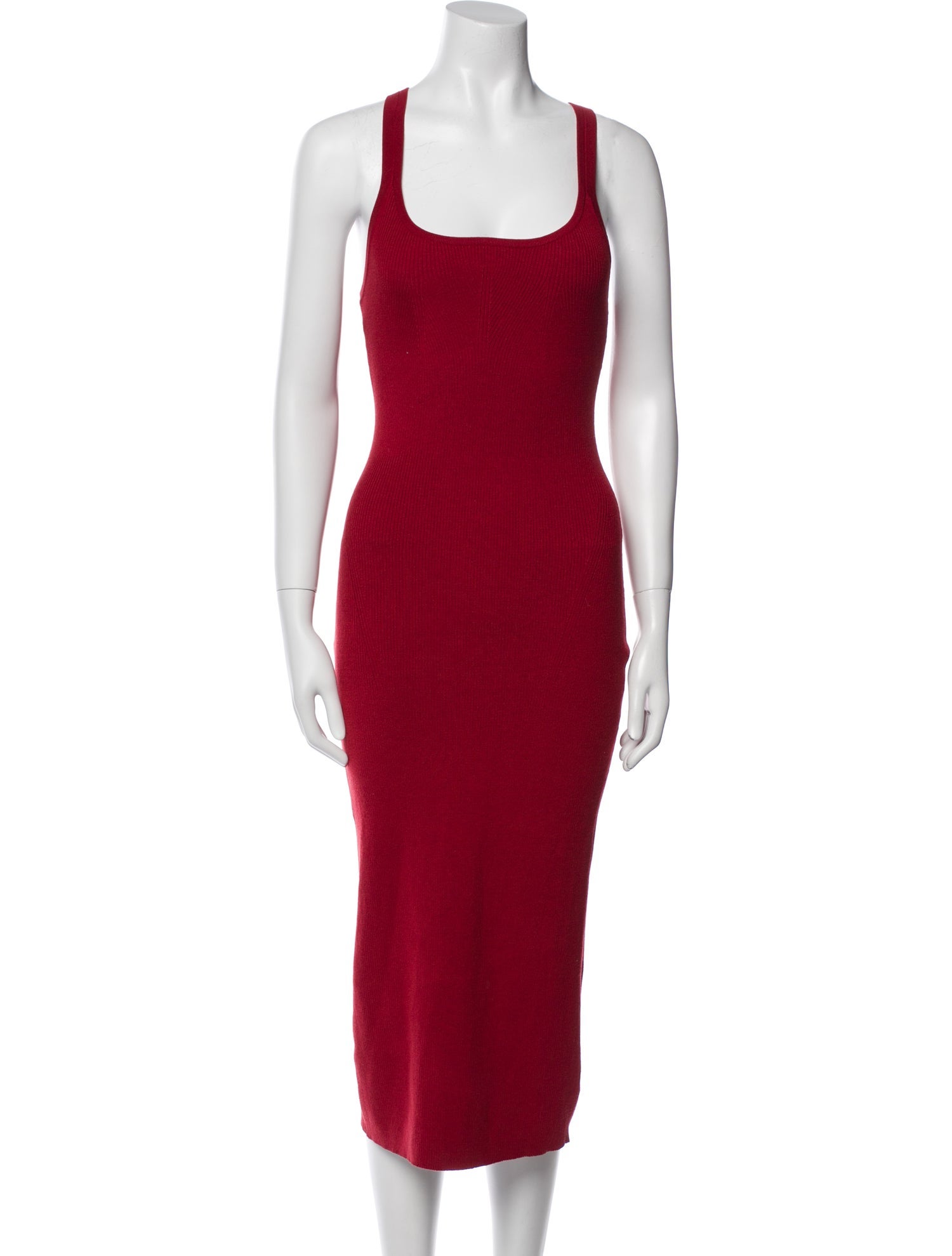 Live The Process Square Neckline Midi Length Dress