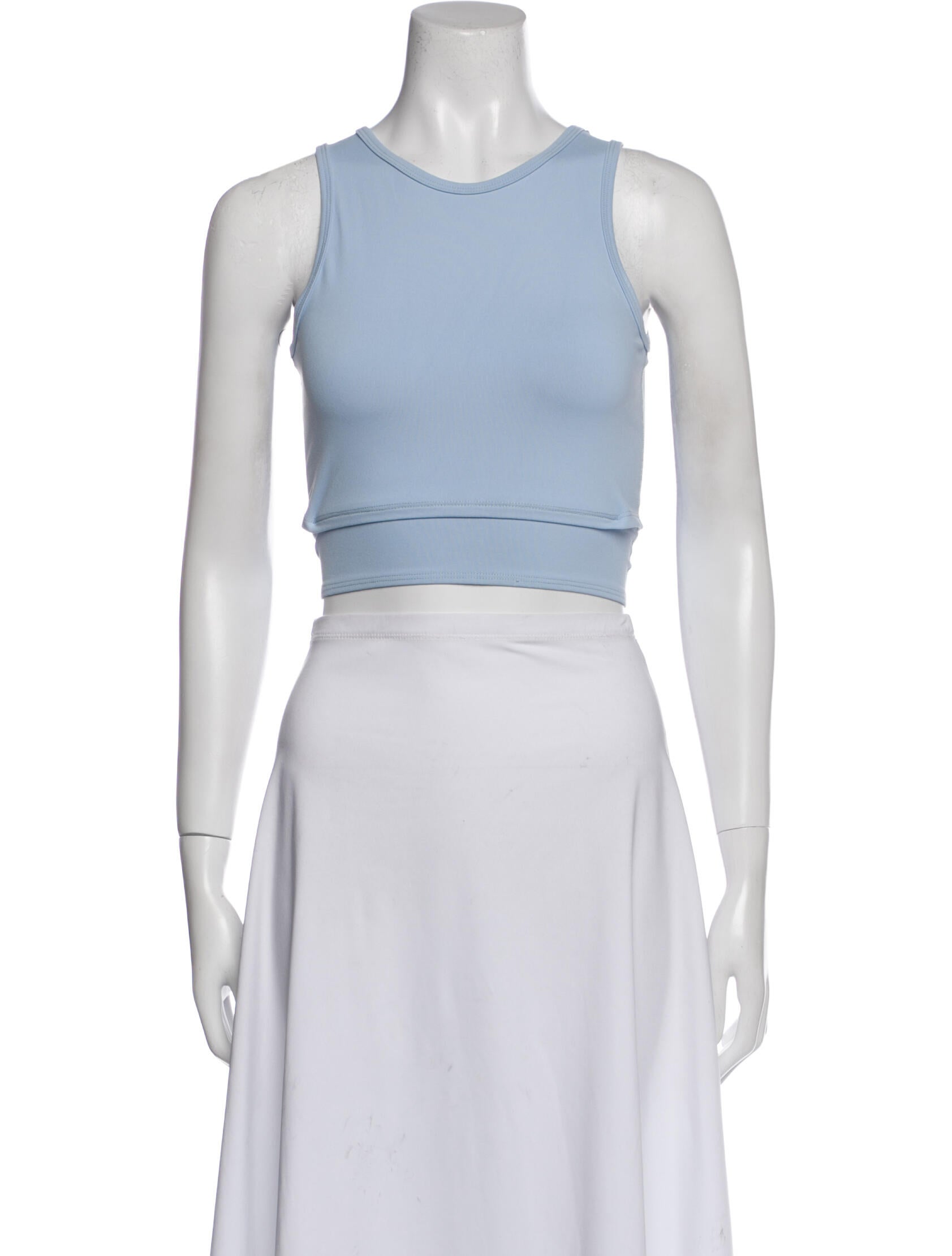 Live The Process Crew Neck Sleeveless Crop Top