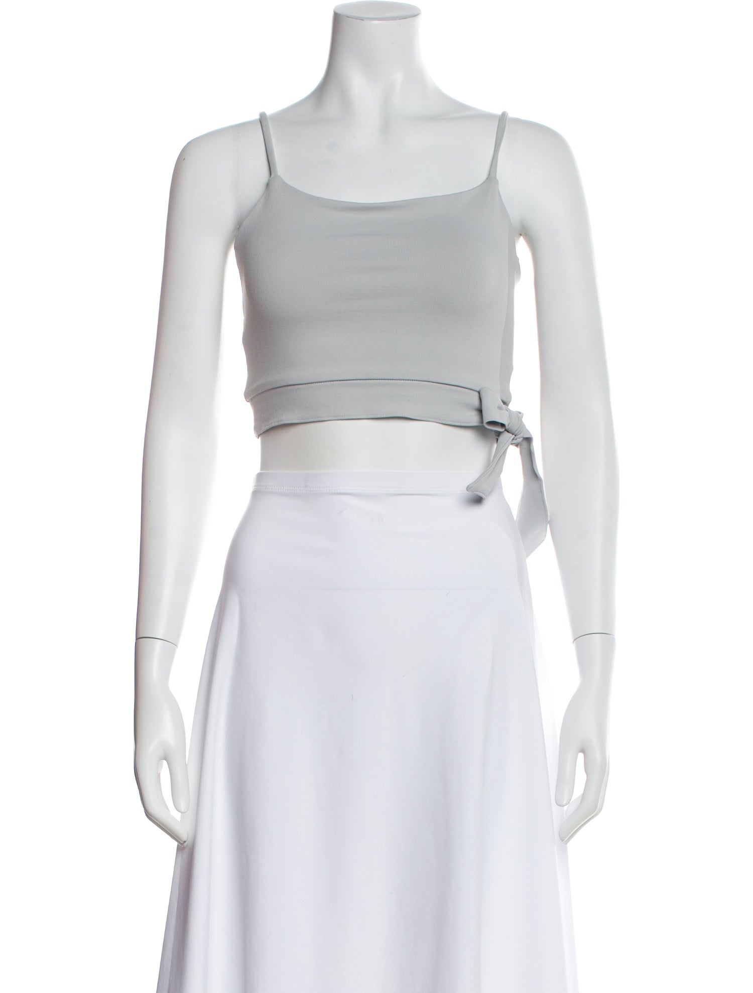 Live The Process Square Neckline Sleeveless Crop Top