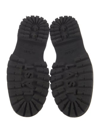 LÄST Leather Printed Combat Boots