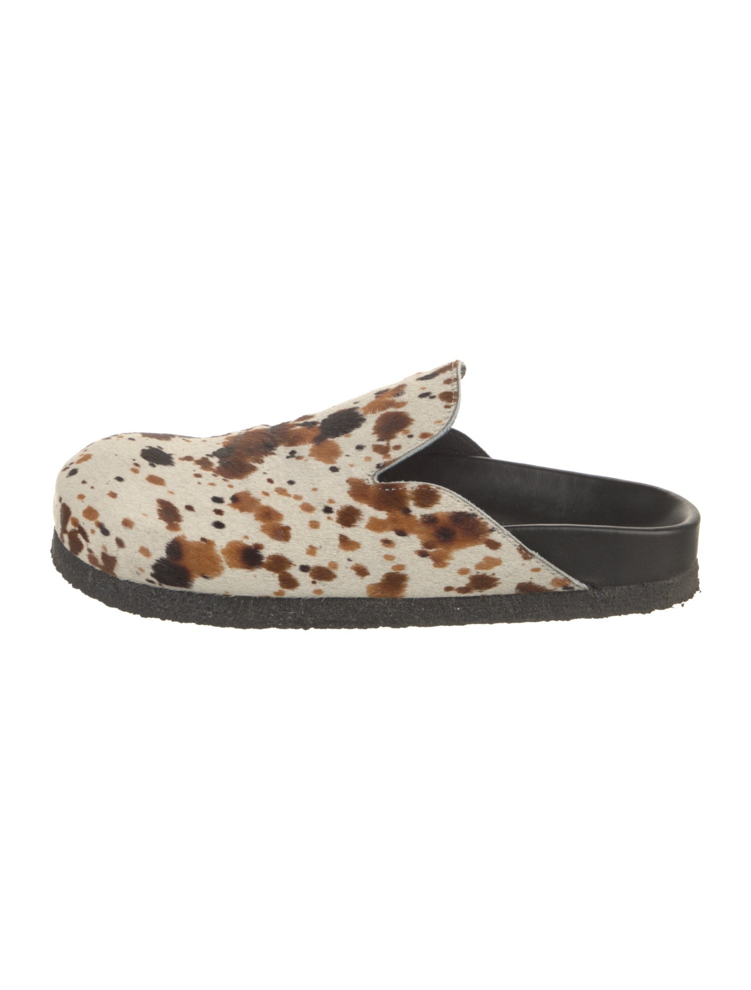 LÄST Ponyhair Animal Print Mules w/ Tags