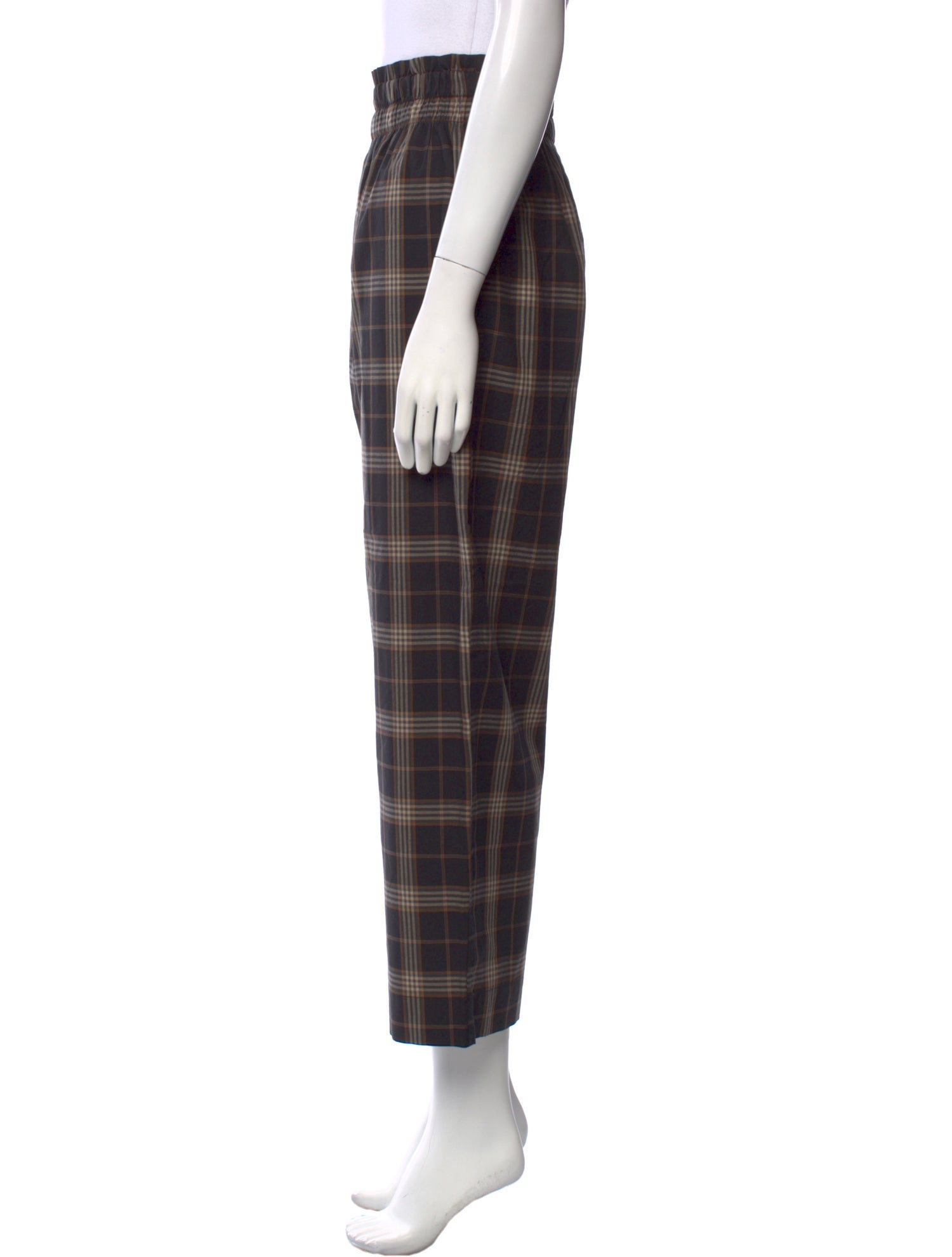 LOTTE.99 Plaid Print Wide Leg Pants