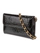 Landau Embossed Leather Shoulder Bag