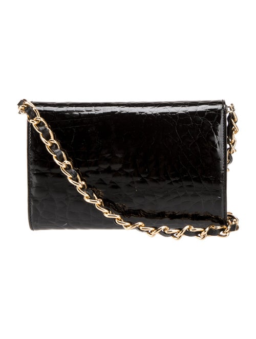 Landau Embossed Leather Shoulder Bag