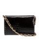 Landau Embossed Leather Shoulder Bag