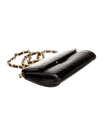 Landau Embossed Leather Shoulder Bag