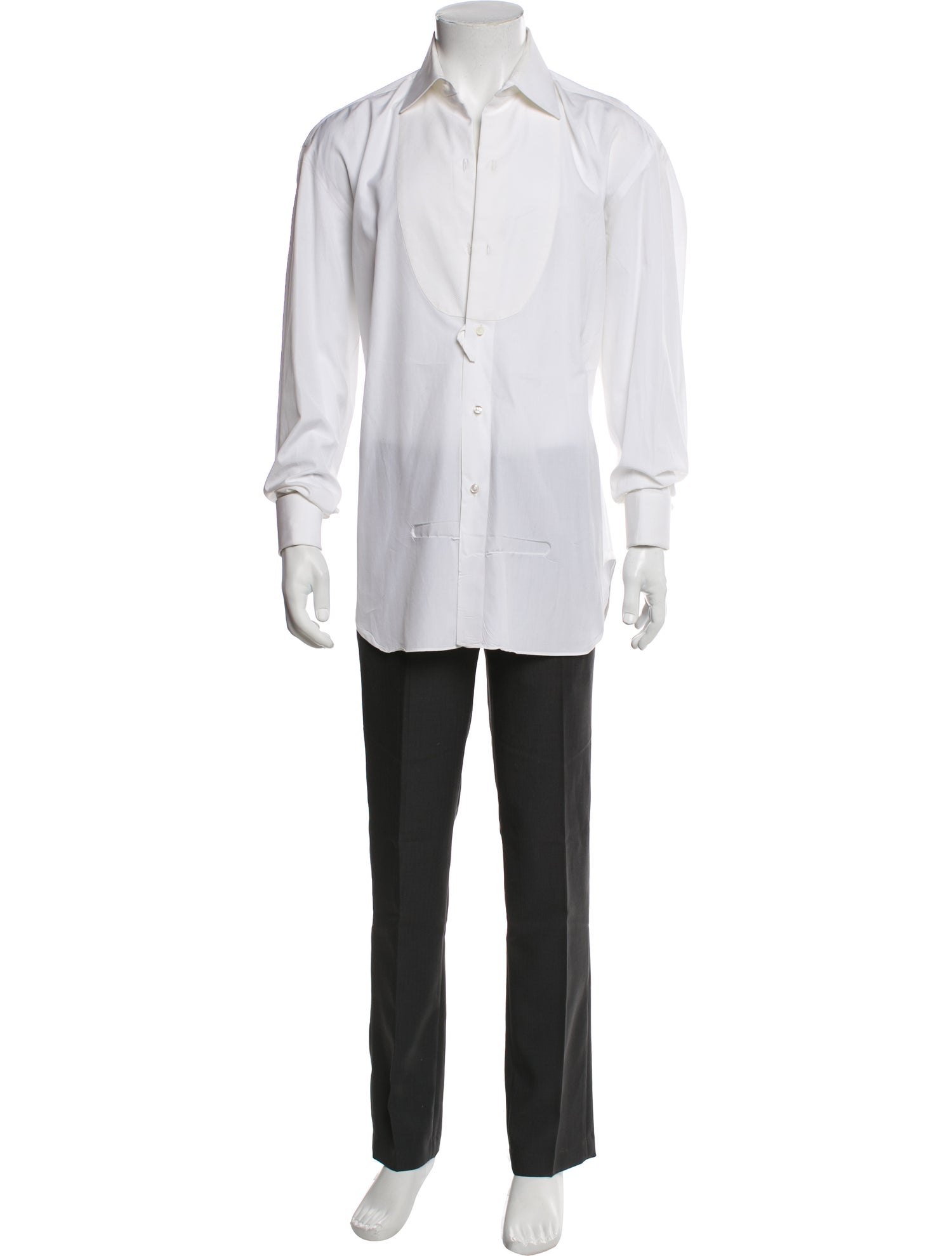 Luigi Borrelli Napoli Vintage Long Sleeve Tuxedo Shirt