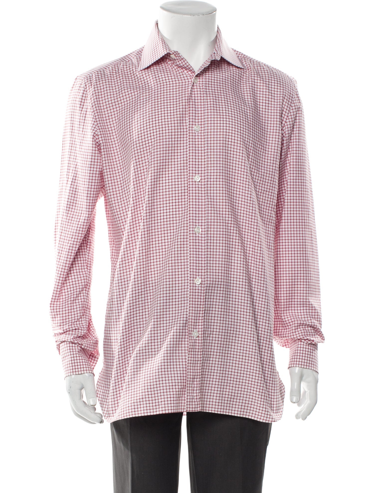 Luigi Borrelli Napoli Plaid Print Long Sleeve Shirt
