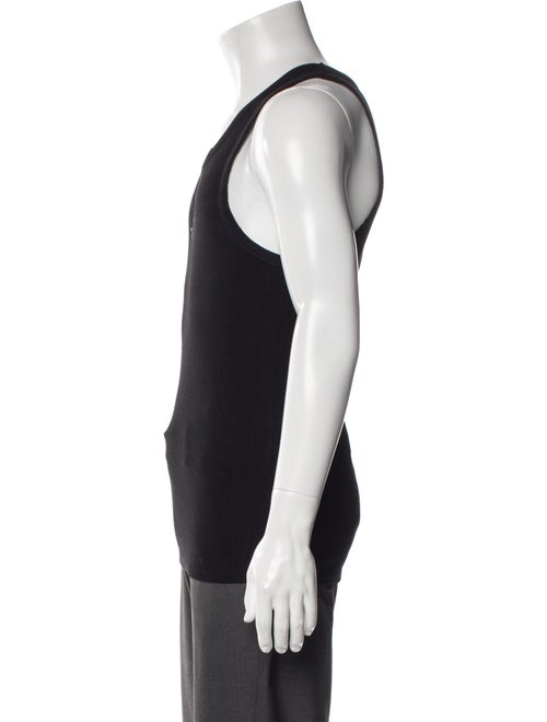 Lu'u Dan Graphic Print Sleeveless Denim Shirt