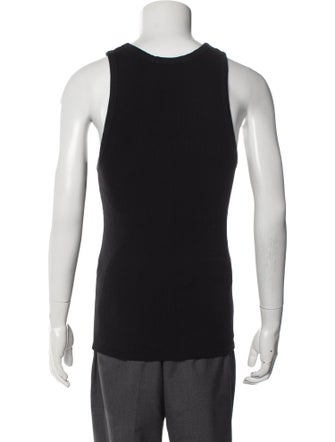 Lu'u Dan Graphic Print Sleeveless Denim Shirt