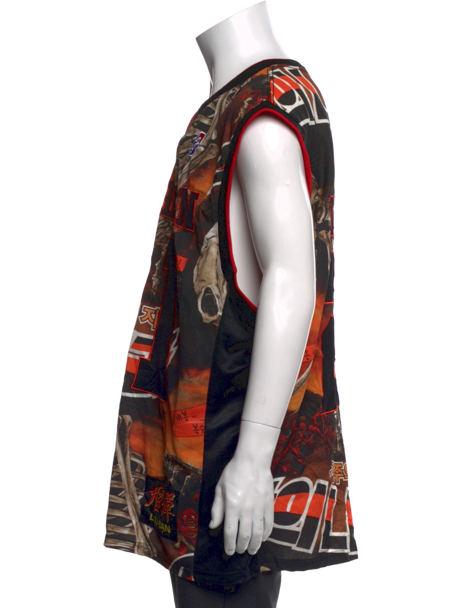 Lu'u Dan Printed V-Neck Jersey