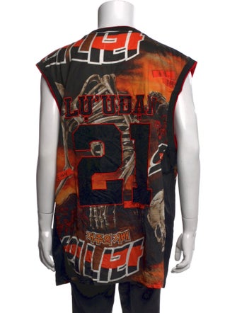 Lu'u Dan Printed V-Neck Jersey