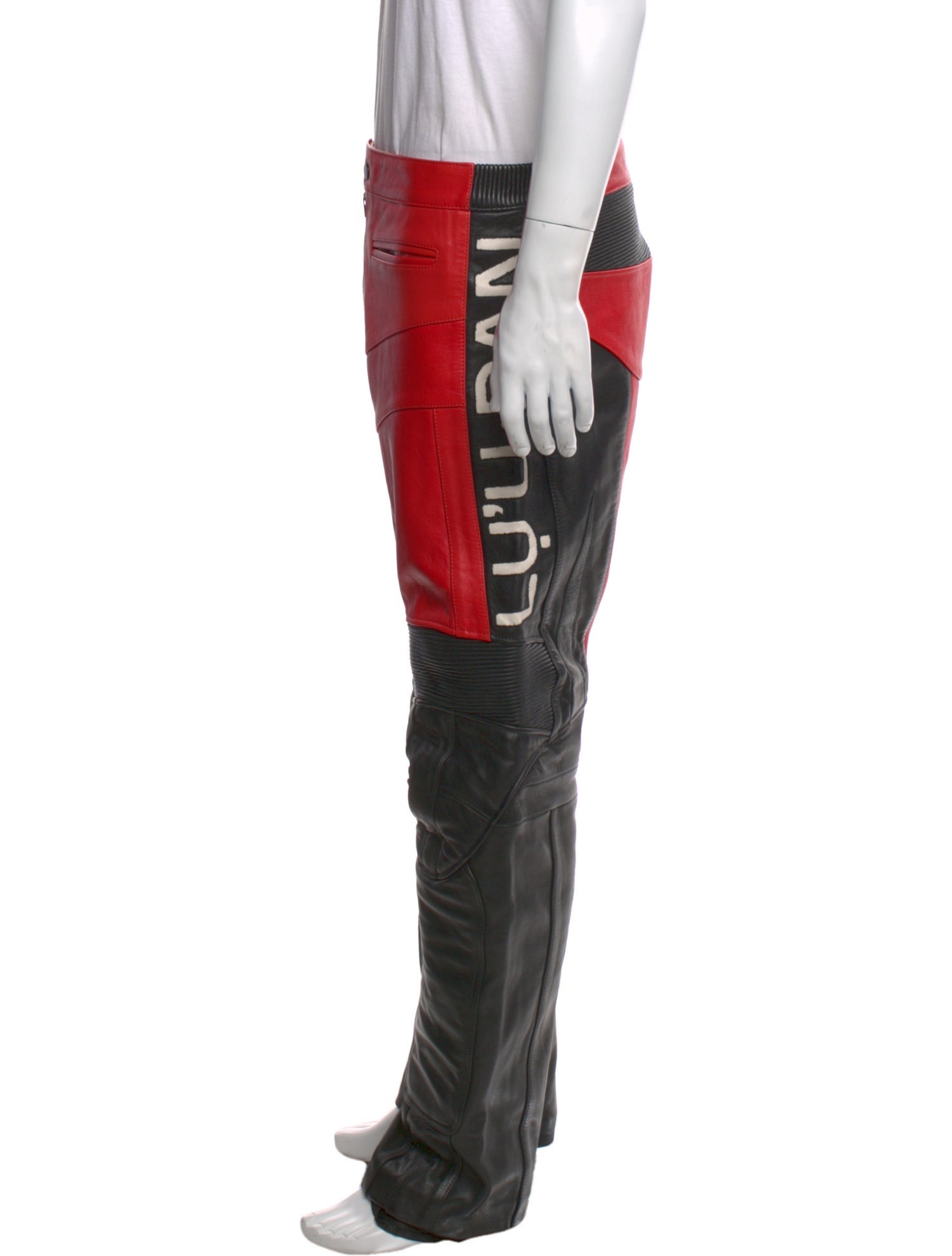 Lu'u Dan Calf Leather Cargo Pants