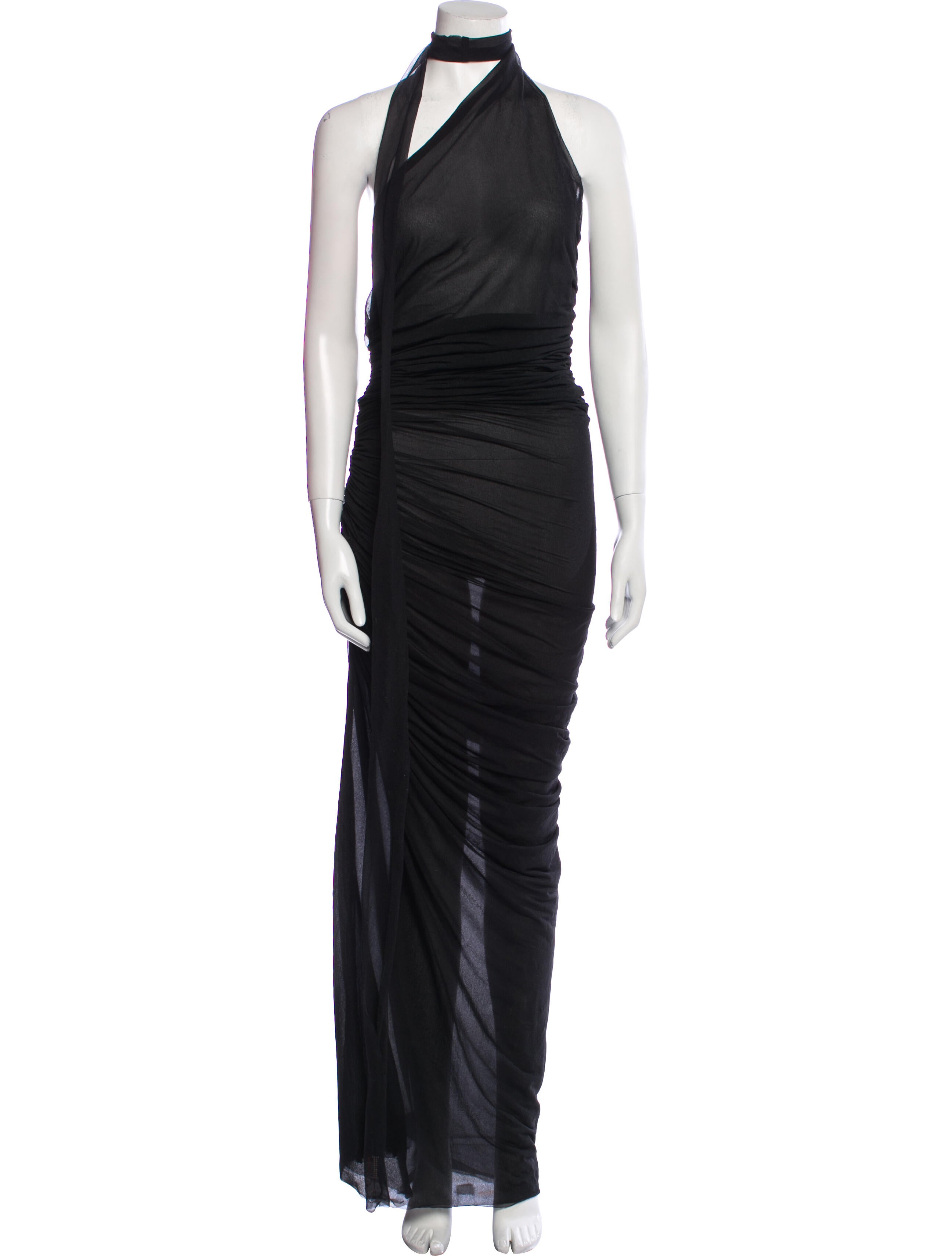 Ludovic de Saint Sernin Halterneck Long Dress
