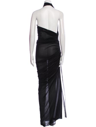 Ludovic de Saint Sernin Halterneck Long Dress