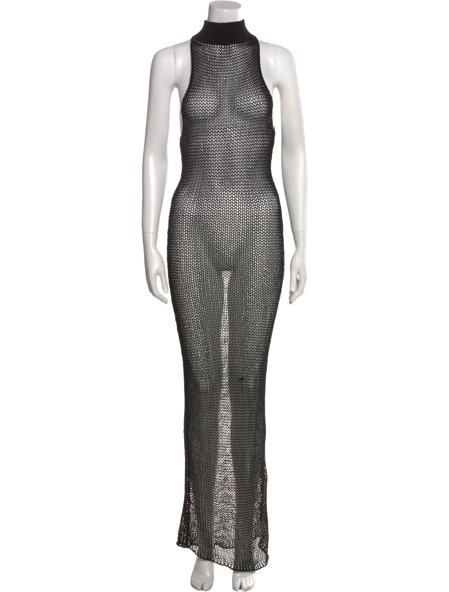 Ludovic de Saint Sernin Turtleneck Long Dress