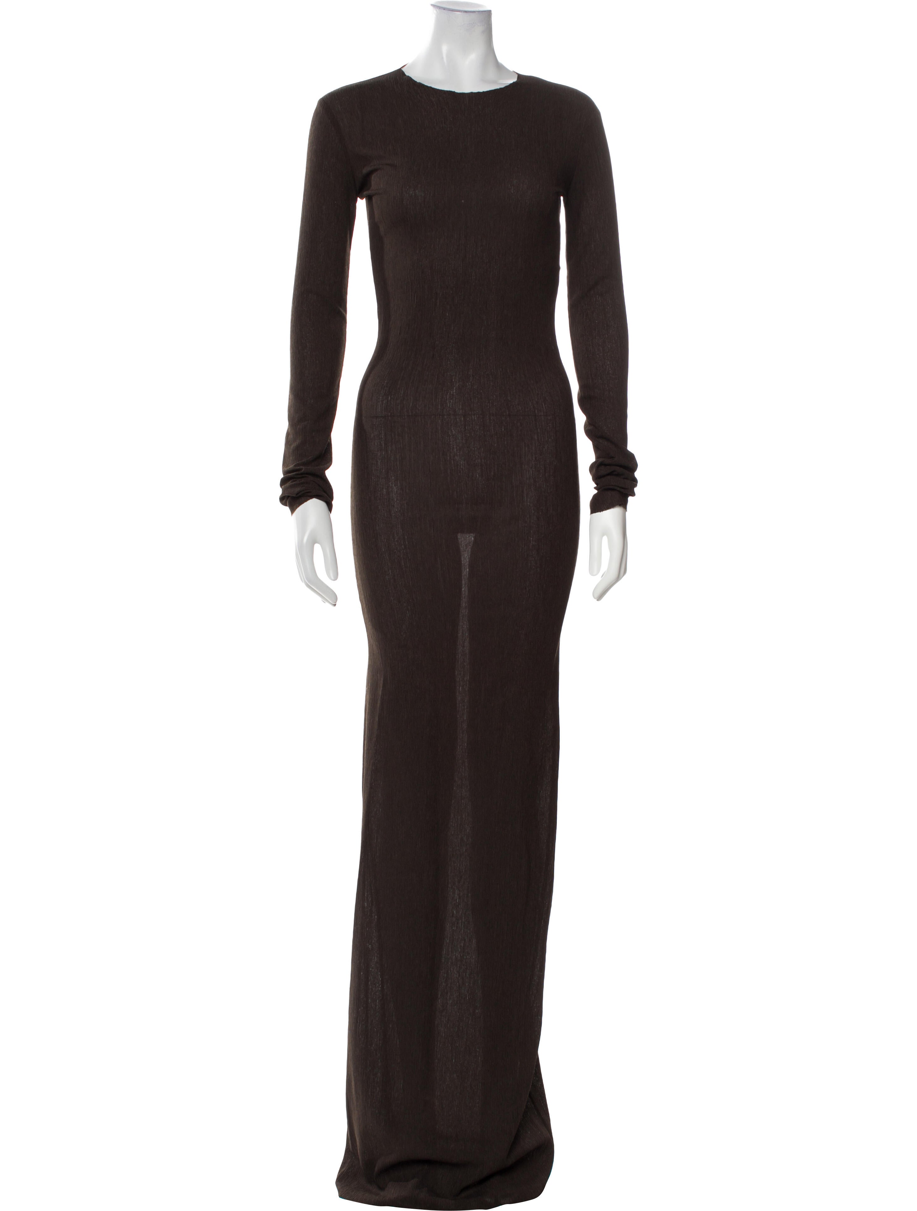 Ludovic de Saint Sernin Crew Neck Long Dress