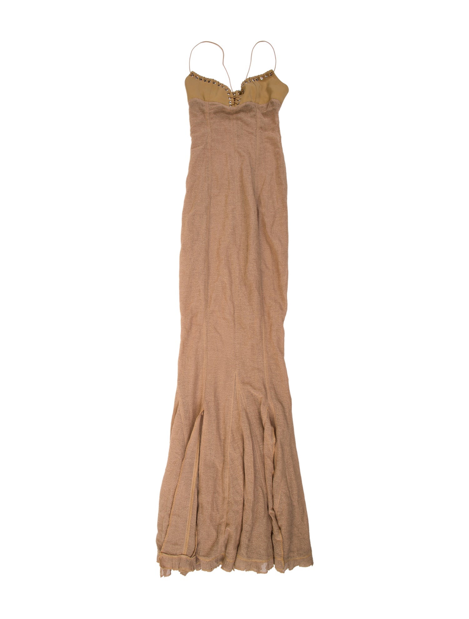 Ludovic de Saint Sernin Square Neckline Long Dress