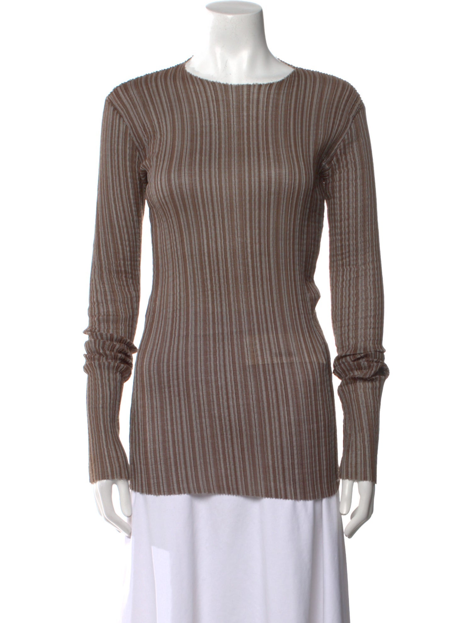 Ludovic de Saint Sernin Striped Bateau Neckline Top