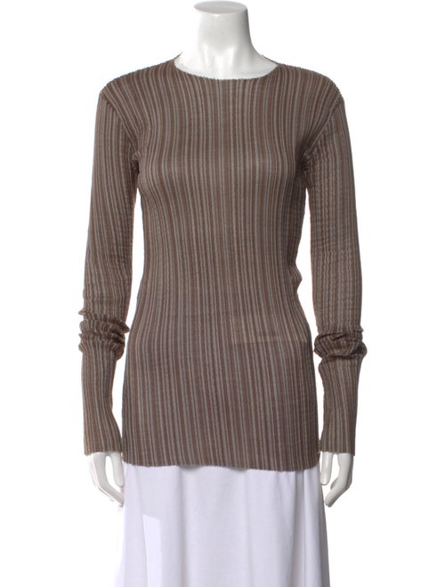 Ludovic de Saint Sernin Striped Bateau Neckline Top