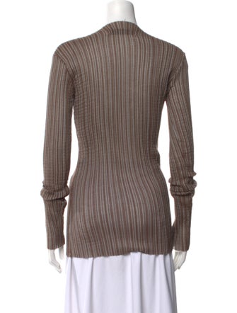 Ludovic de Saint Sernin Striped Bateau Neckline Top