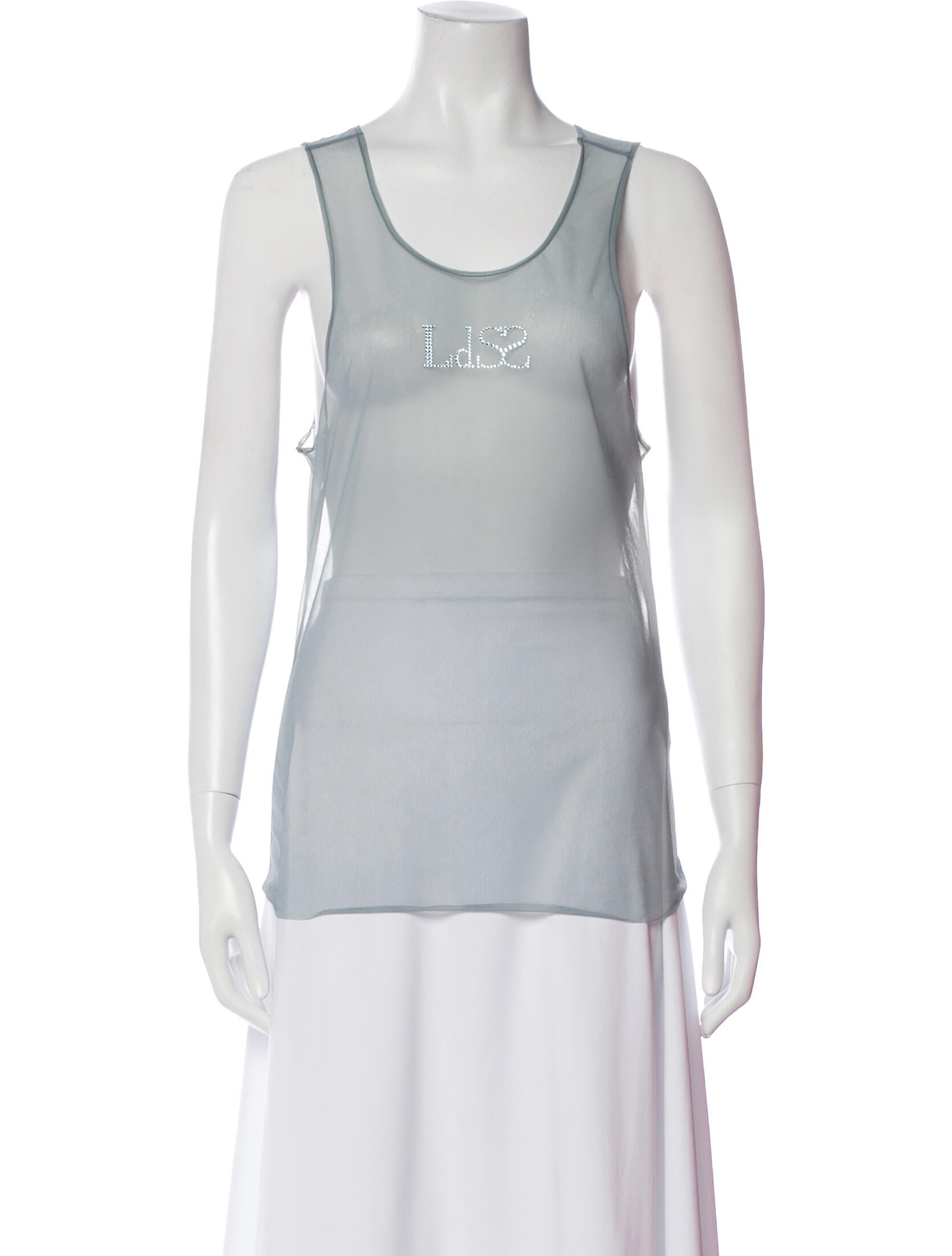 Ludovic de Saint Sernin Graphic Print Scoop Neck Top