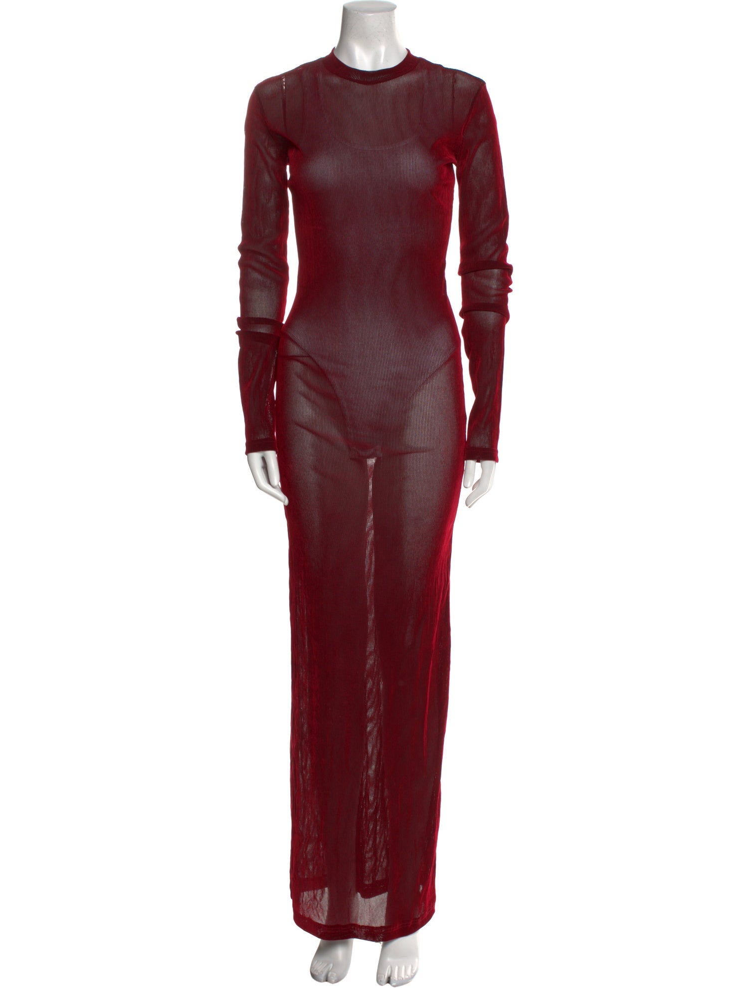 Ludovic de Saint Sernin Mock Neck Long Dress