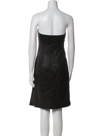 Ludovic de Saint Sernin Lamb Leather Mini Dress