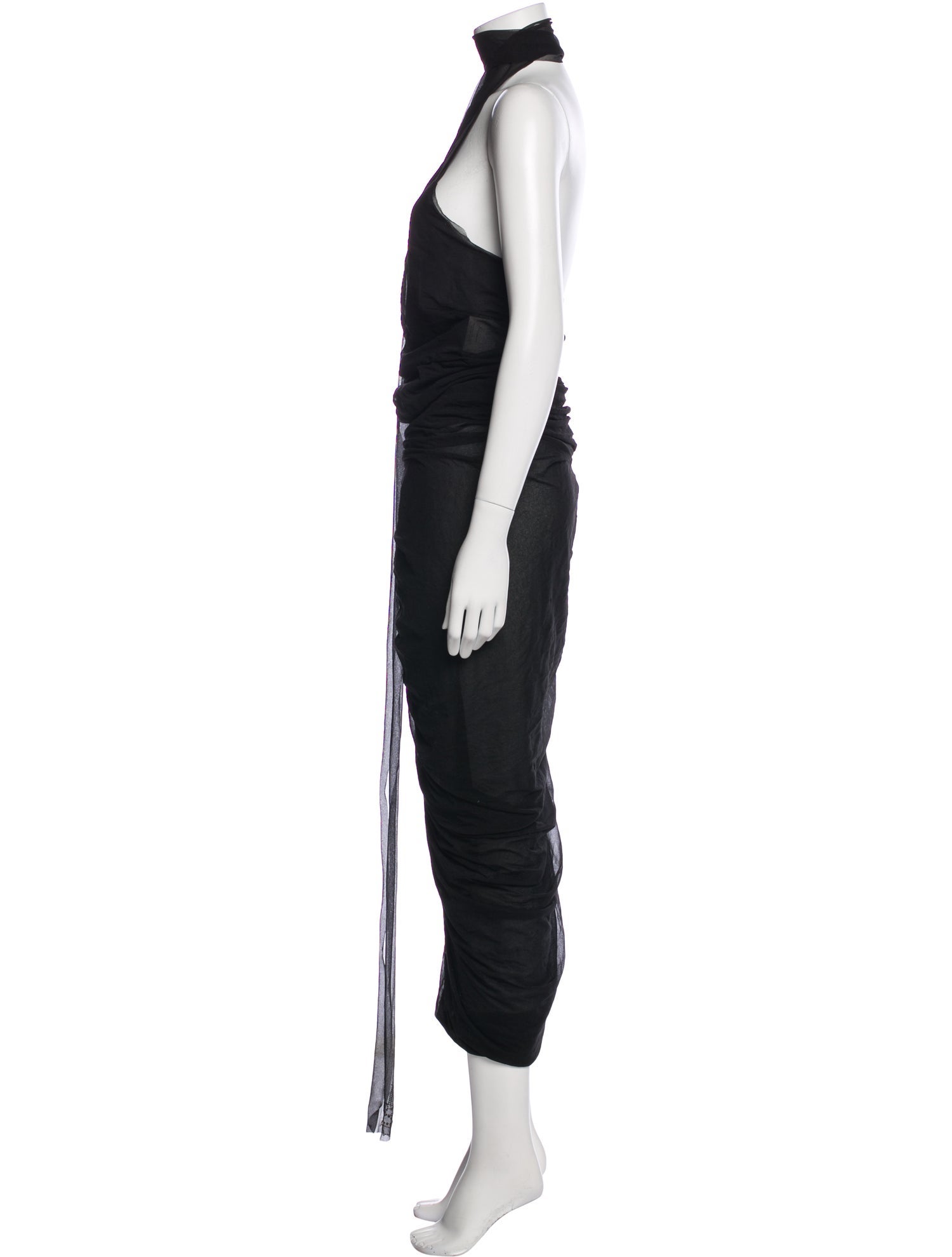 Ludovic de Saint Sernin Cowl Neck Long Dress