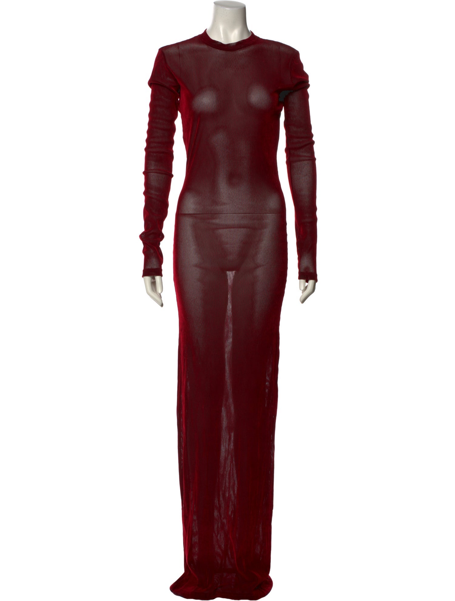 Ludovic de Saint Sernin Mock Neck Long Dress