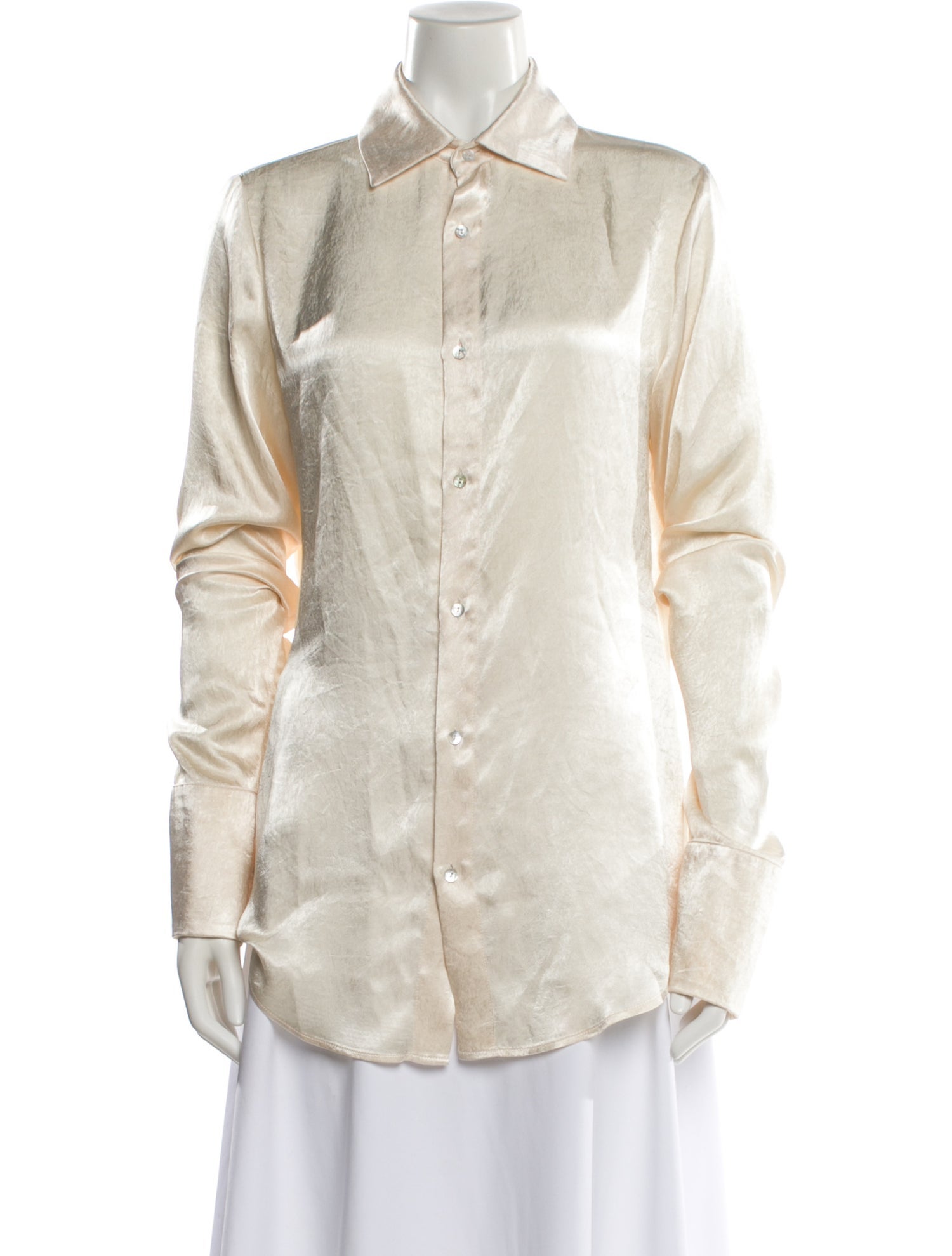 Ludovic de Saint Sernin Long Sleeve Button-Up Top