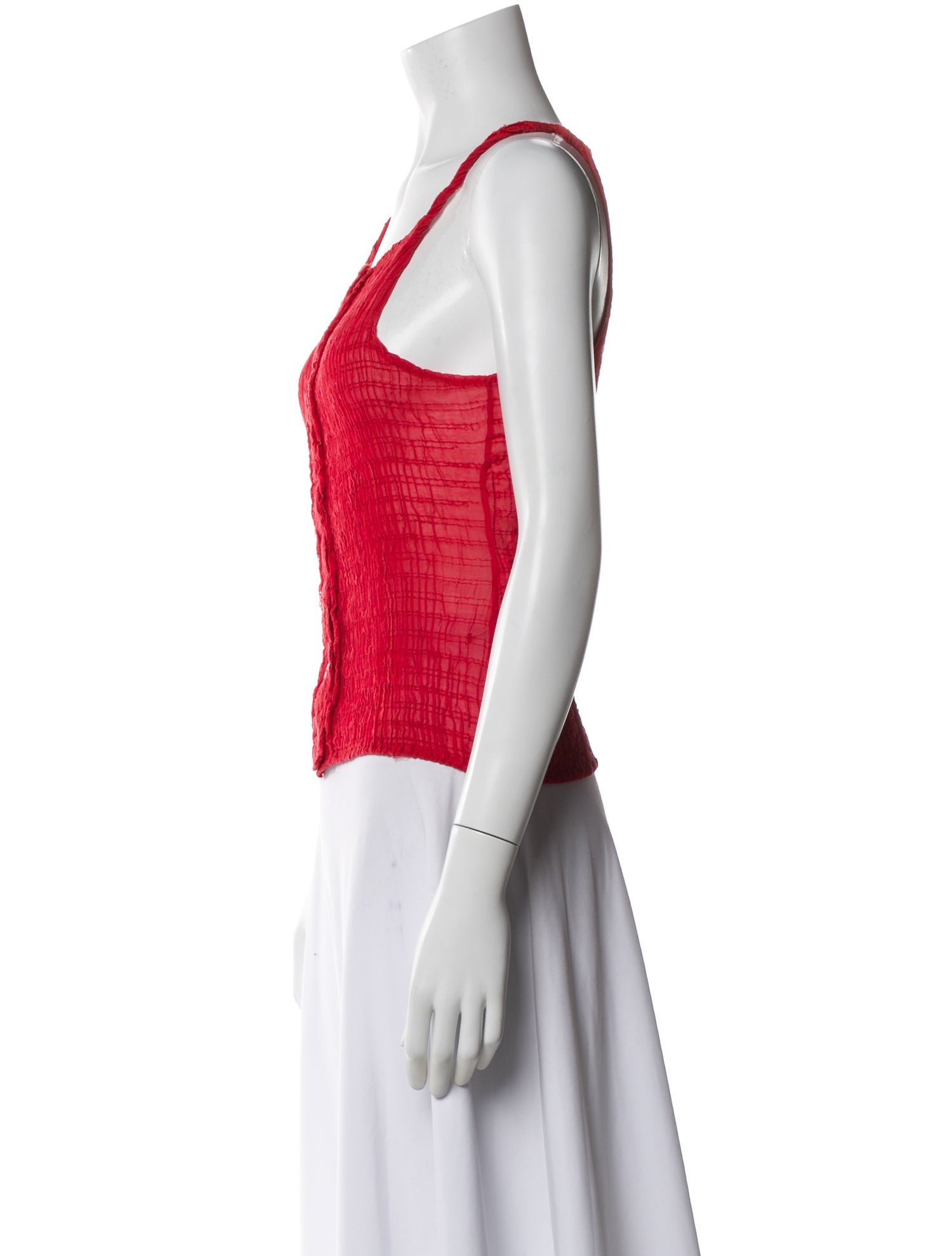 Ludovic de Saint Sernin Square Neckline Sleeveless Top