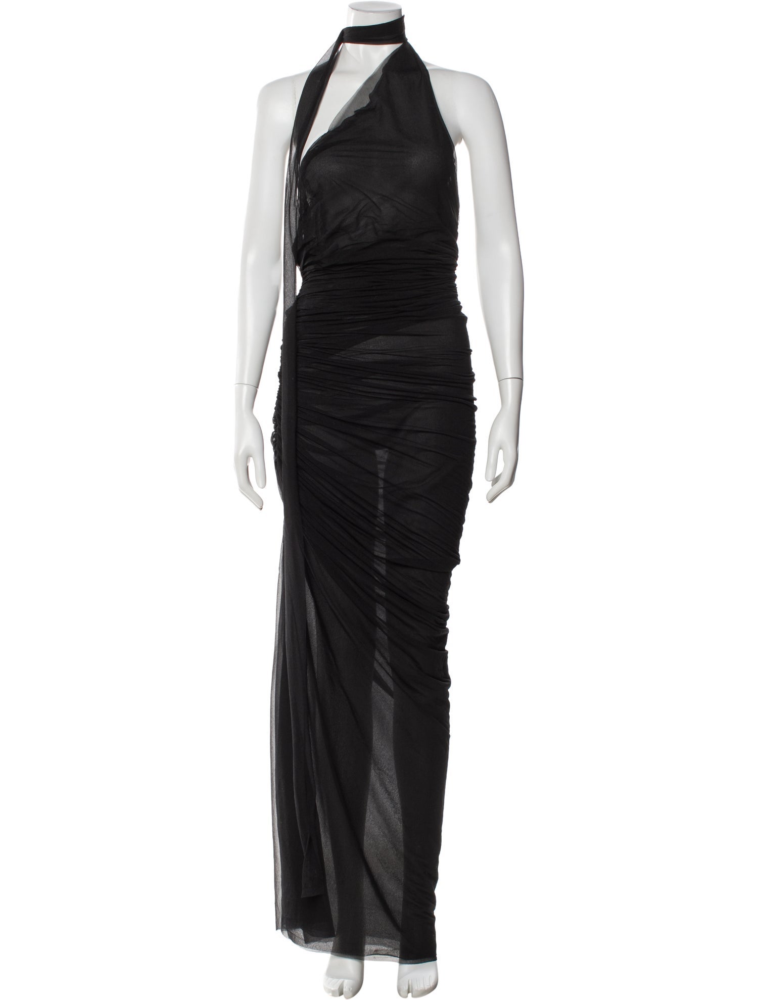 Ludovic de Saint Sernin Halterneck Long Dress