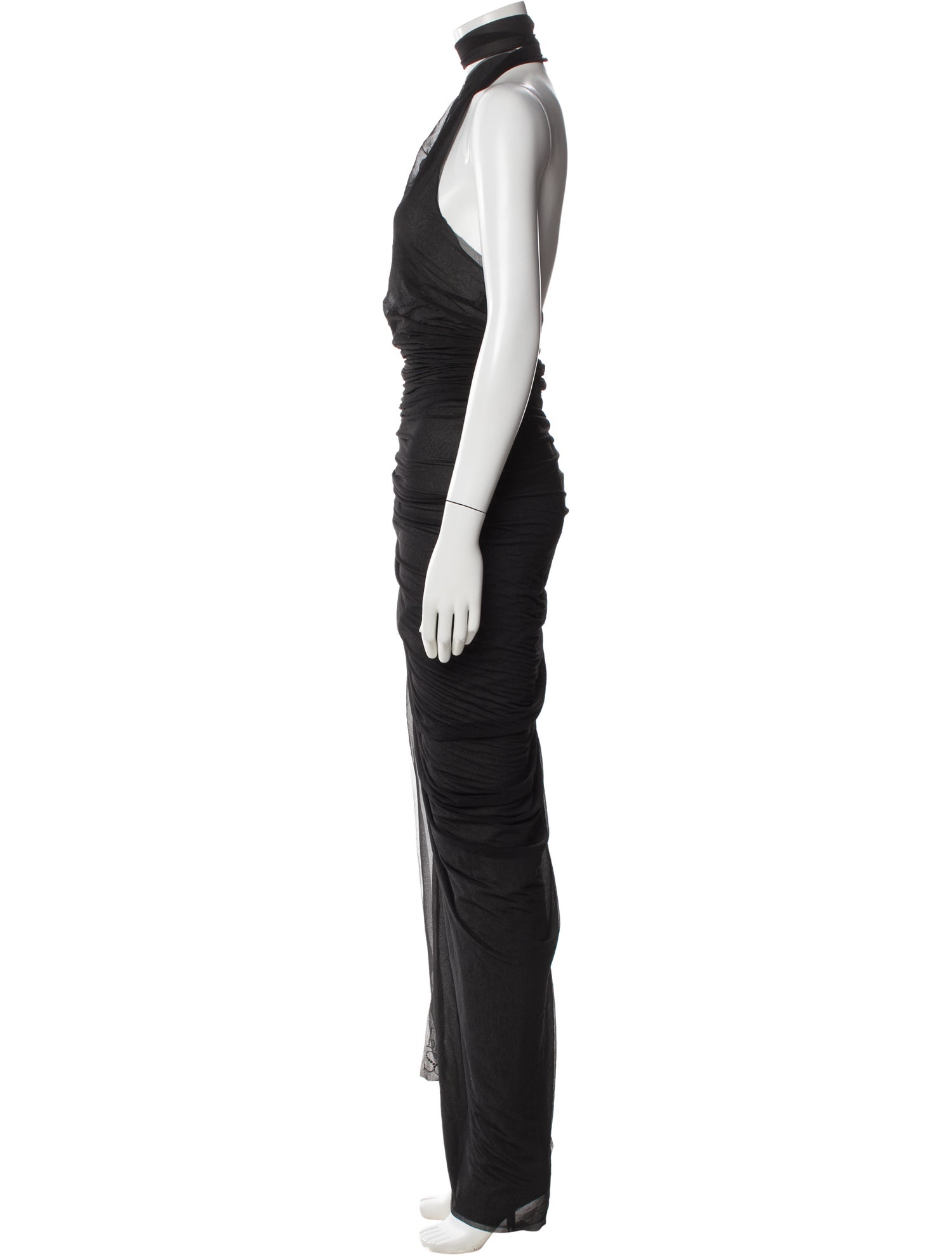 Ludovic de Saint Sernin Halterneck Long Dress