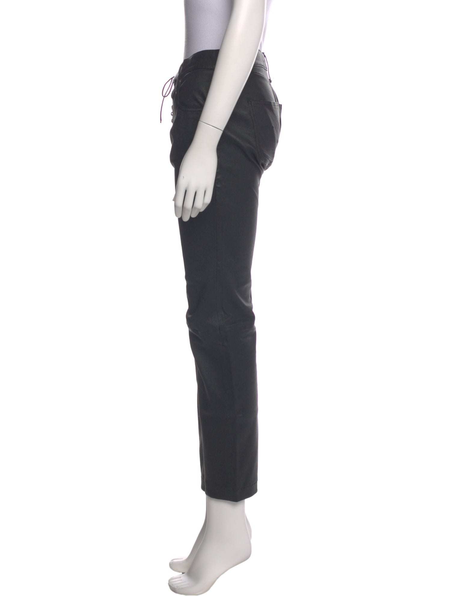 Ludovic de Saint Sernin Leather Straight Leg Pants
