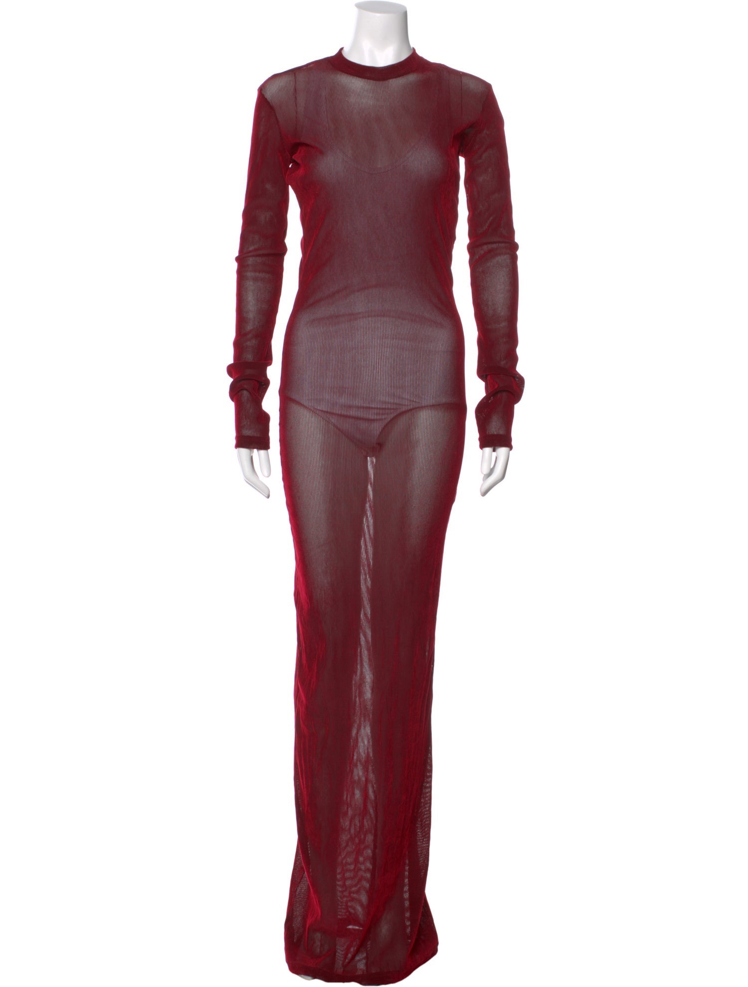 Ludovic de Saint Sernin Mock Neck Long Dress