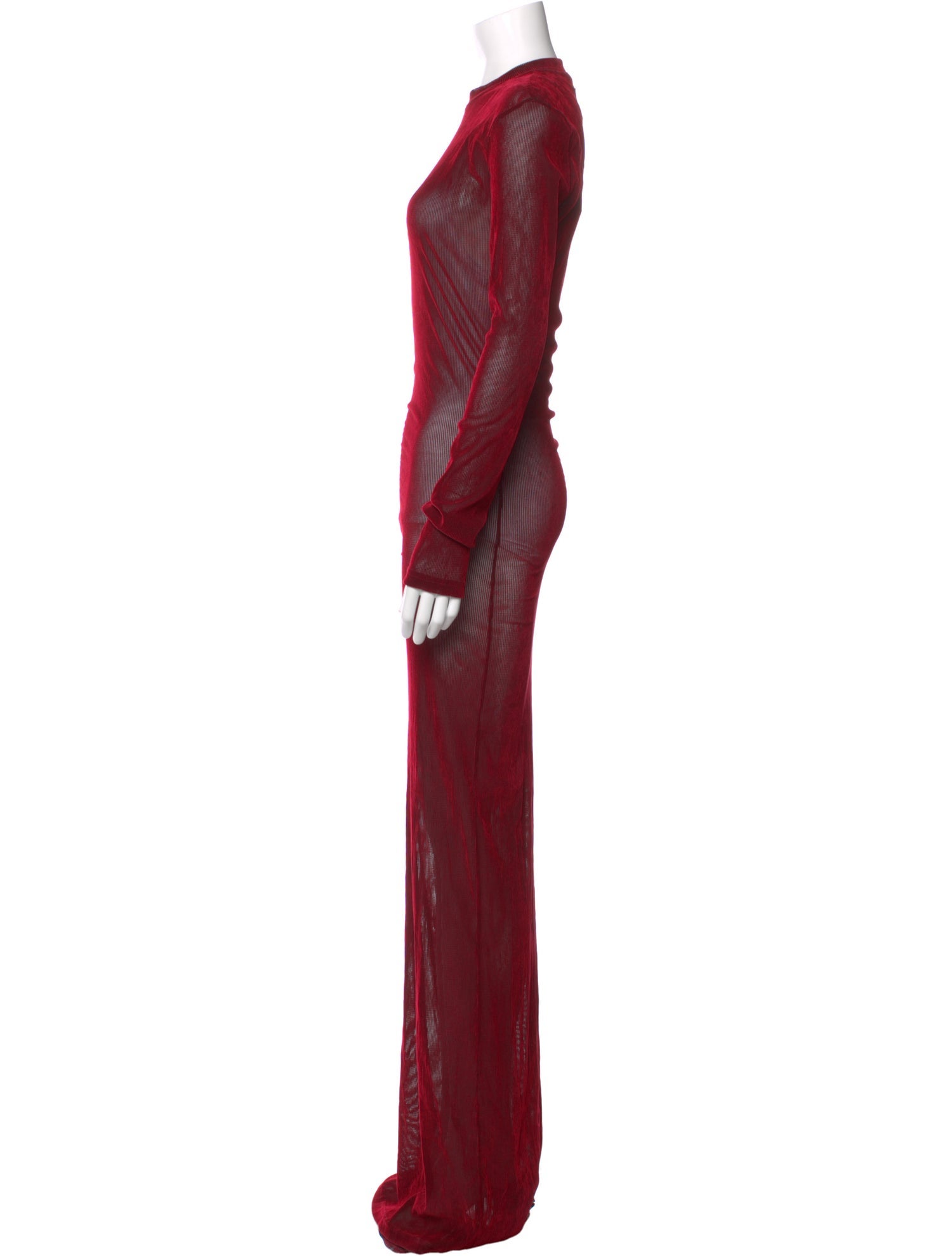 Ludovic de Saint Sernin Mock Neck Long Dress