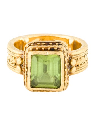 Luna Felix 22K Peridot Cocktail Ring