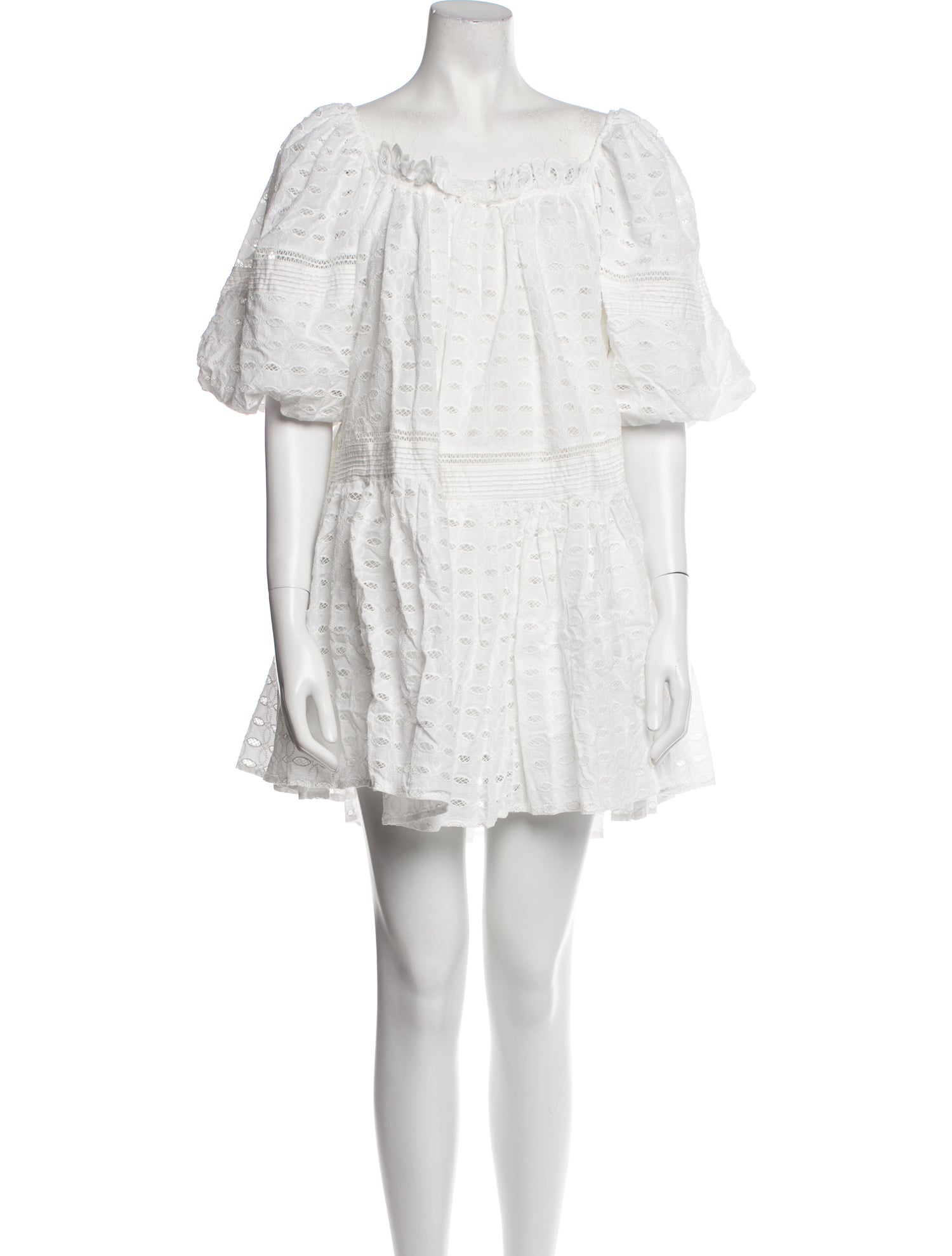 Lug Von Siga Lace Pattern Mini Dress