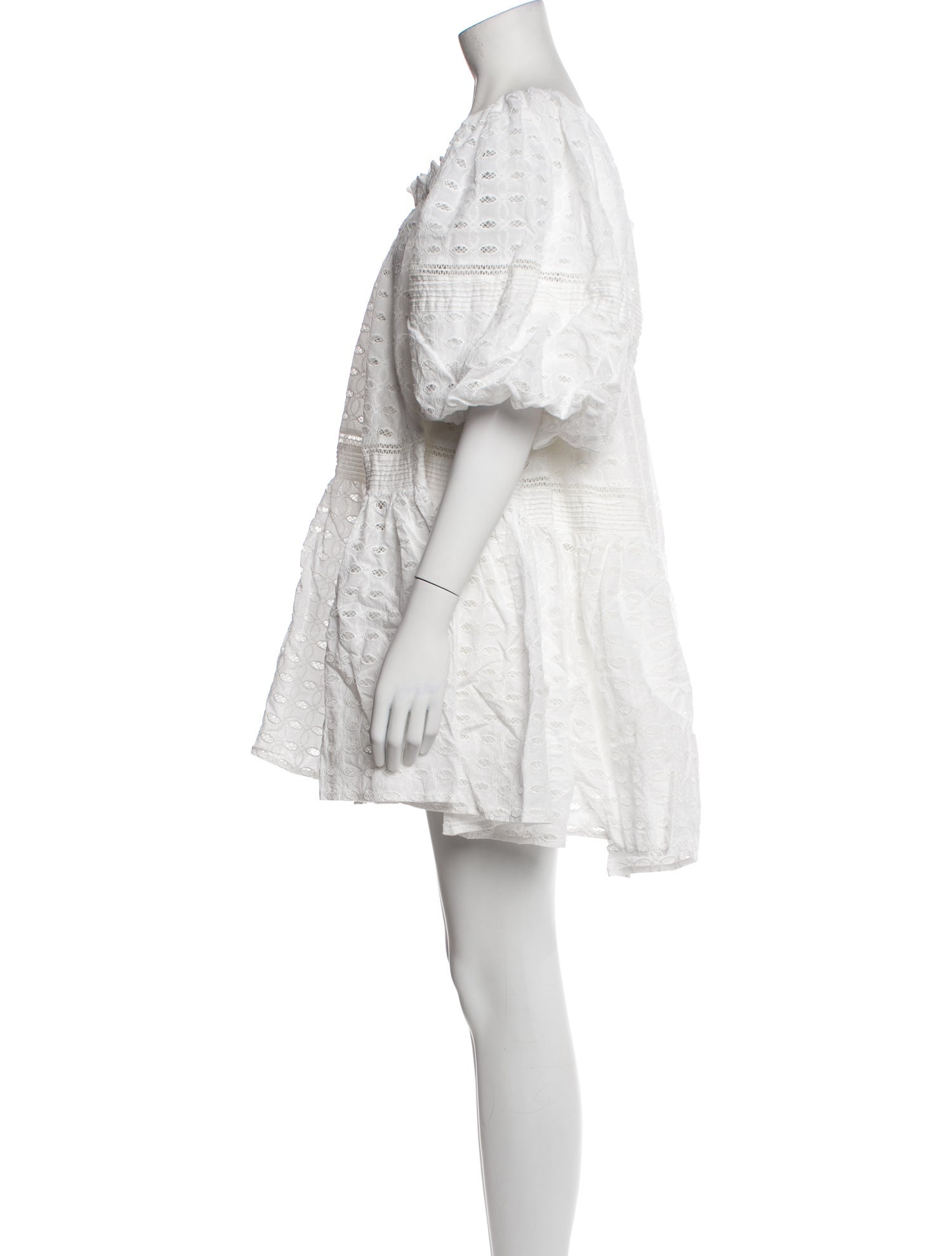 Lug Von Siga Lace Pattern Mini Dress