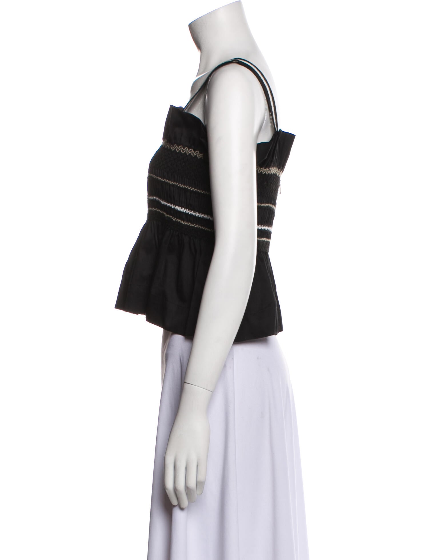 Lug Von Siga Square Neckline Sleeveless Crop Top