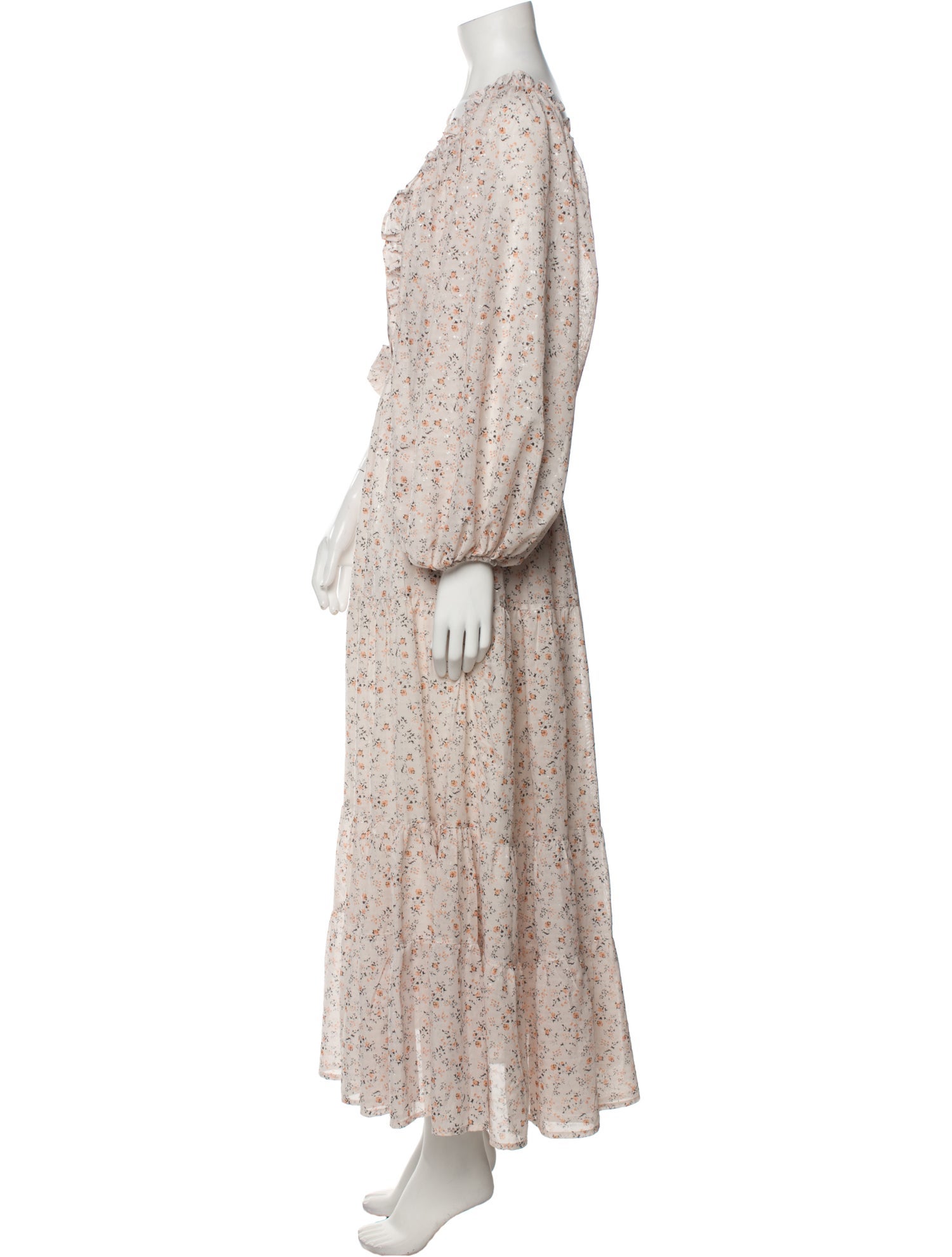 Lug Von Siga Floral Print Long Dress w/ Tags