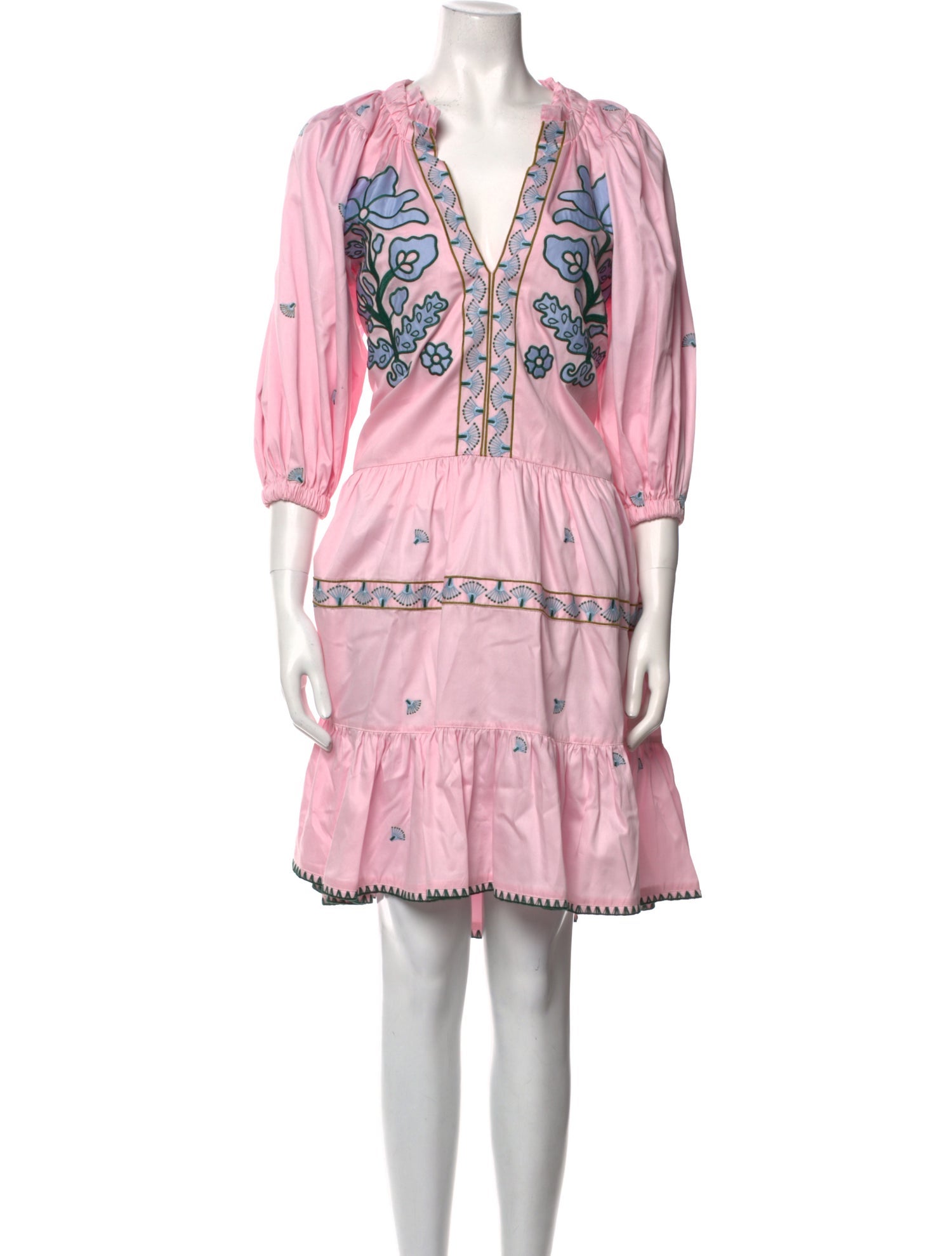 Lug Von Siga V-Neck Midi Length Dress