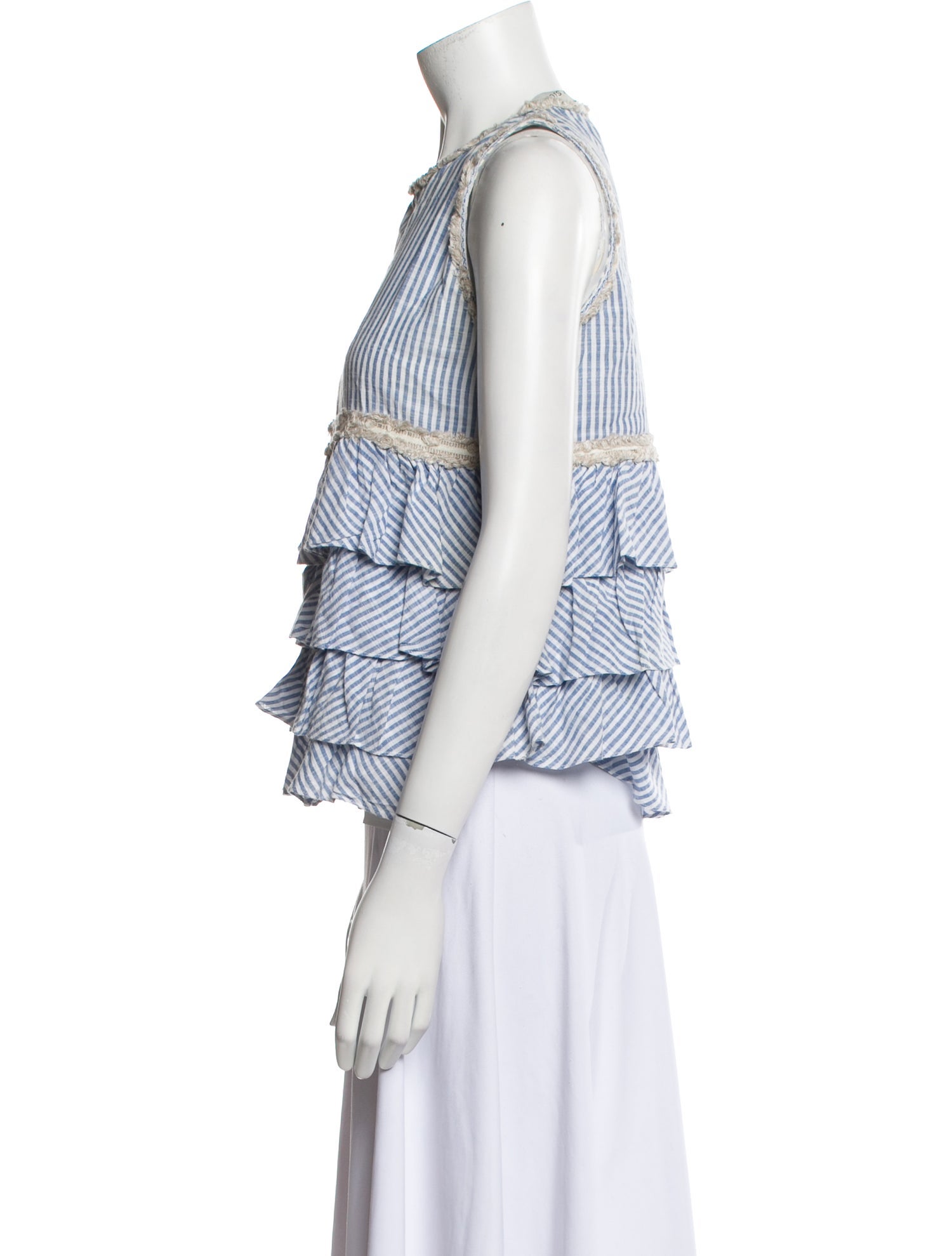 Lug Von Siga Plaid Print Crew Neck Top