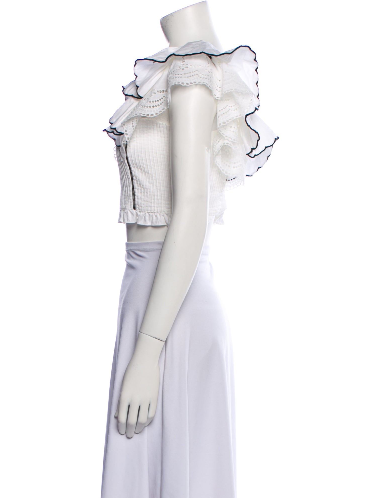 Lug Von Siga Square Neckline Sleeveless Crop Top