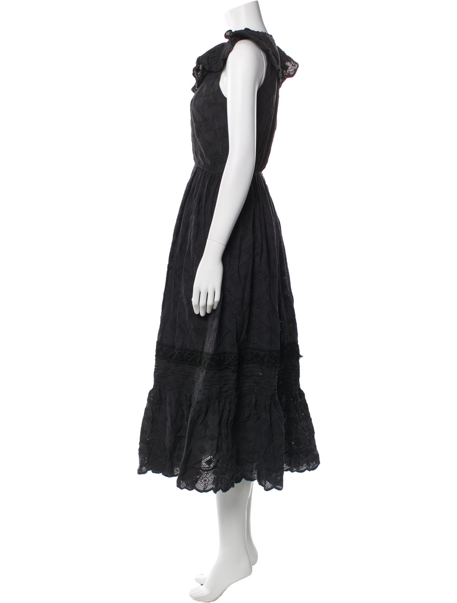 Lug Von Siga Crew Neck Long Dress