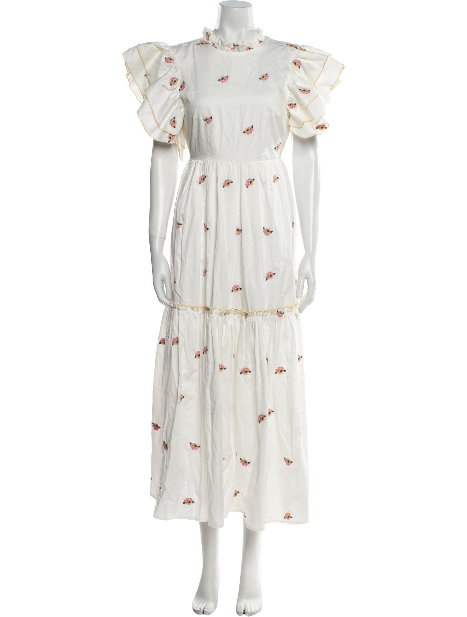 Lug Von Siga Floral Print Long Dress w/ Tags